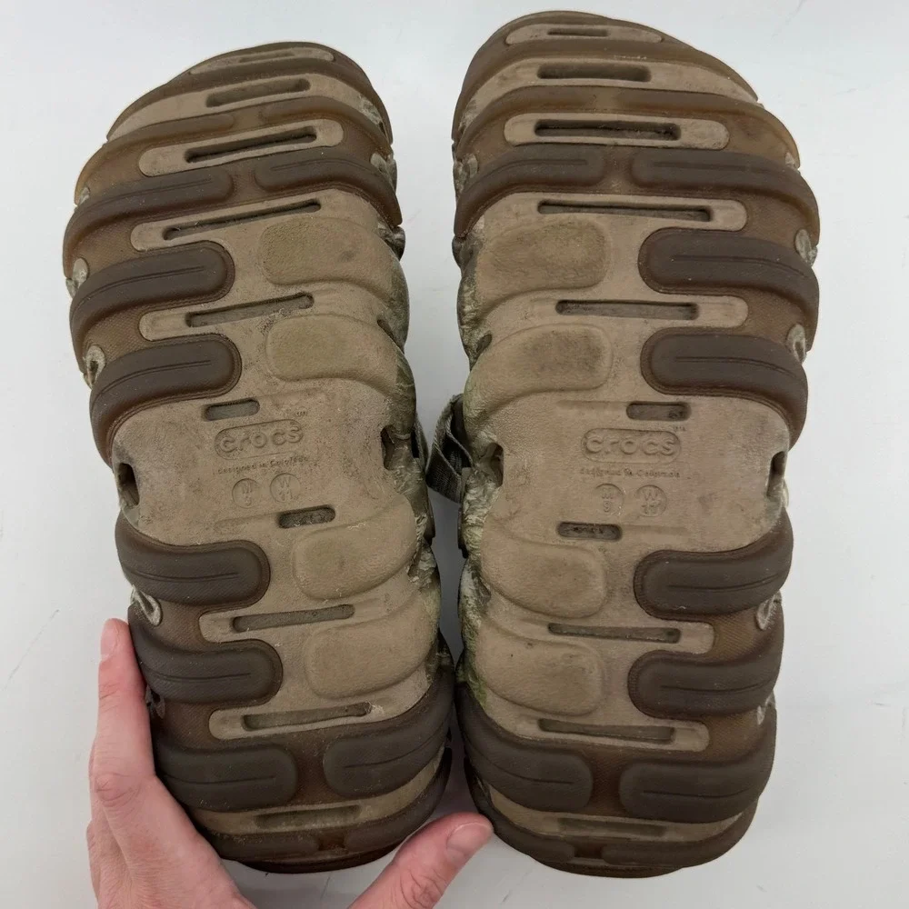 Crocs Realtree APX Echo Camo Clog Men 9 Women 11 Camouflage Rugged Slip On